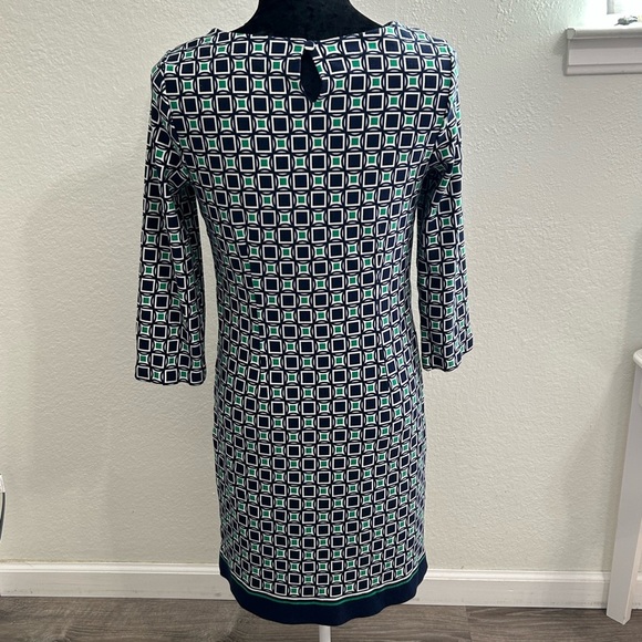 Talbots Geometric Print Sheath Dress - Picture 6 of 7
